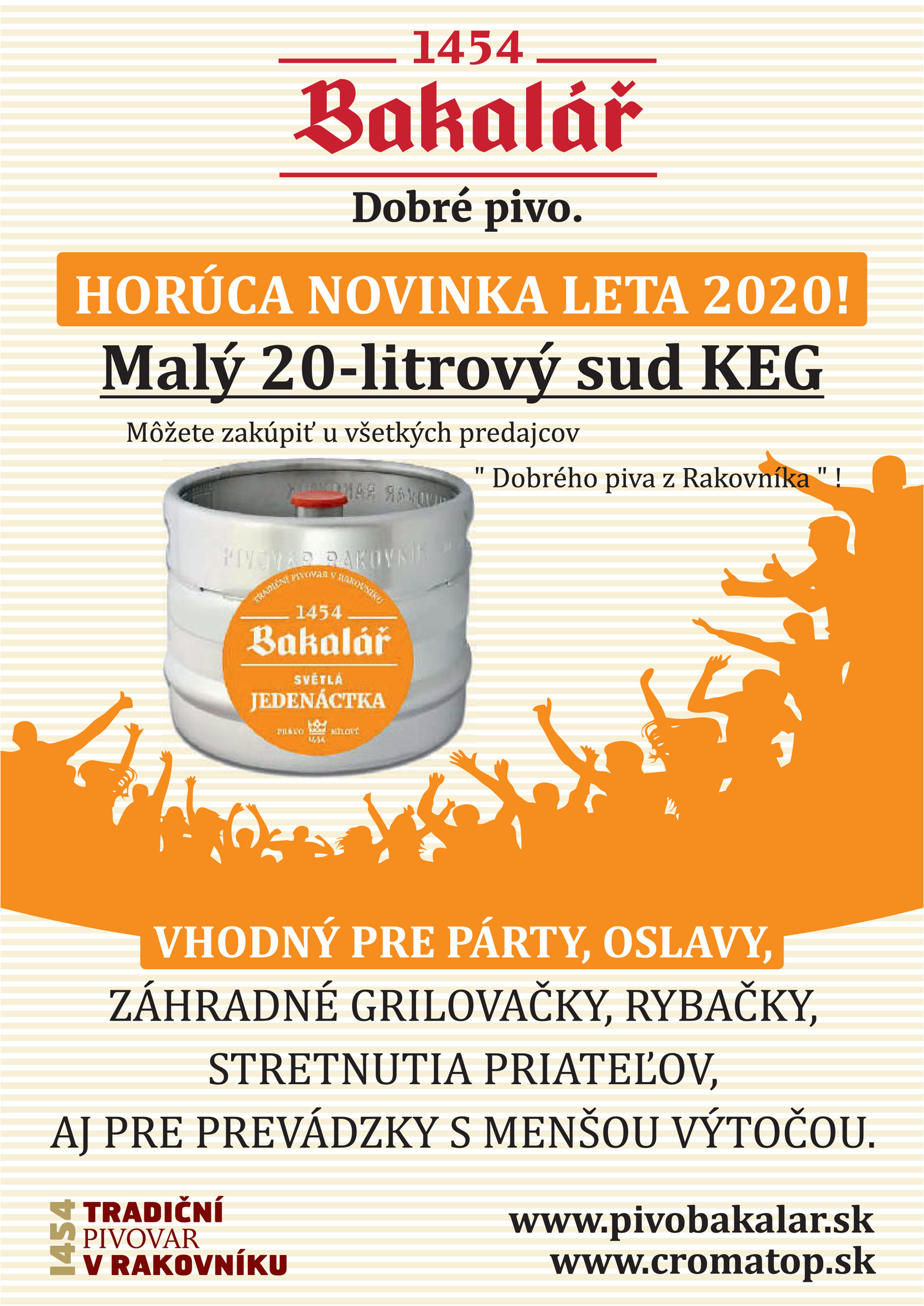 NOVINKA LETA 2020 - Bakalář svetlý ležiak 11° 20l sud KEG
