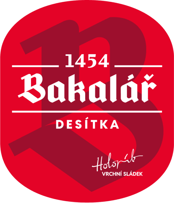 Etiketa piva Bakalář Desiatka