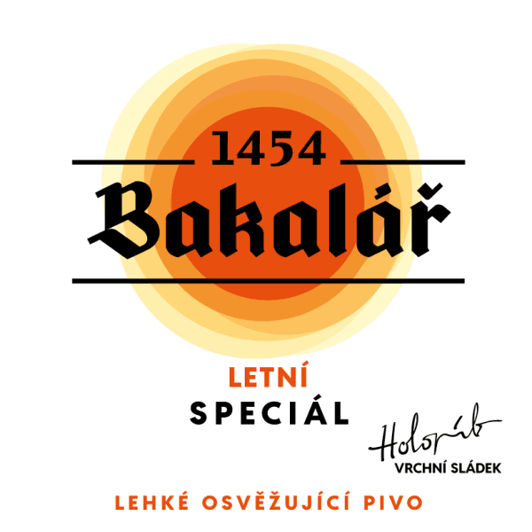 Etiketa piva Bakalář Letný špeciál