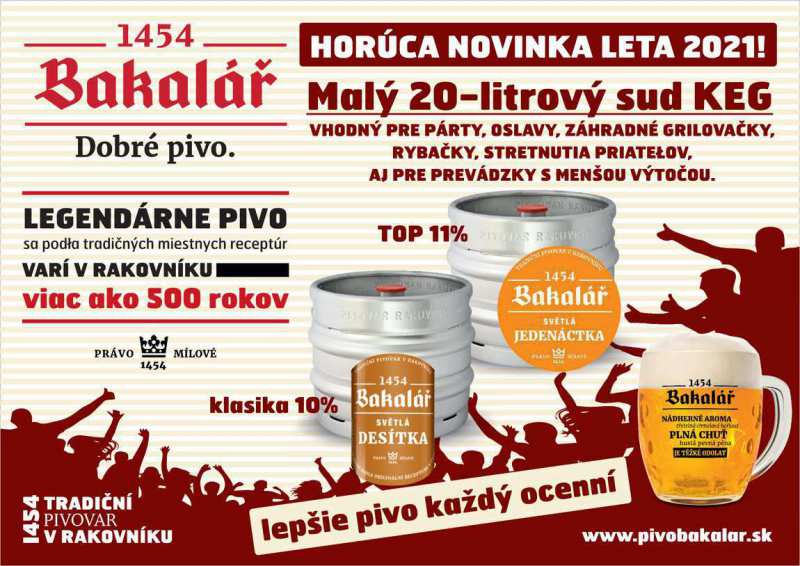 Bakalář svetlé výčapné 10° KEG 20l