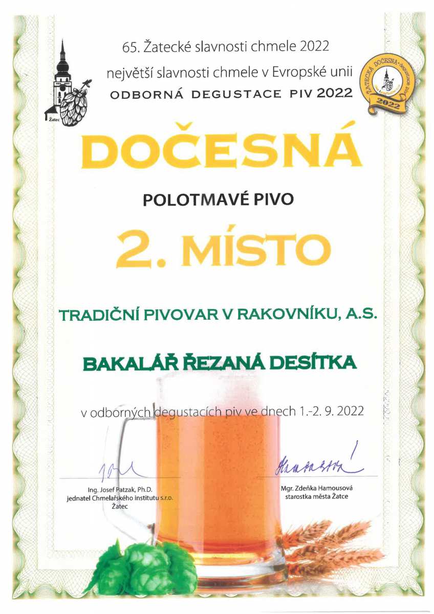 2. miesto - Bakalář rezaná desiatka