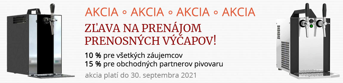 AKCIA! Zľava na prenájom prenosných výčapov!