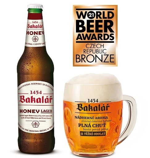 Bakalář medový špeciál bol ocenený v súťaži World Beer Awards 2021