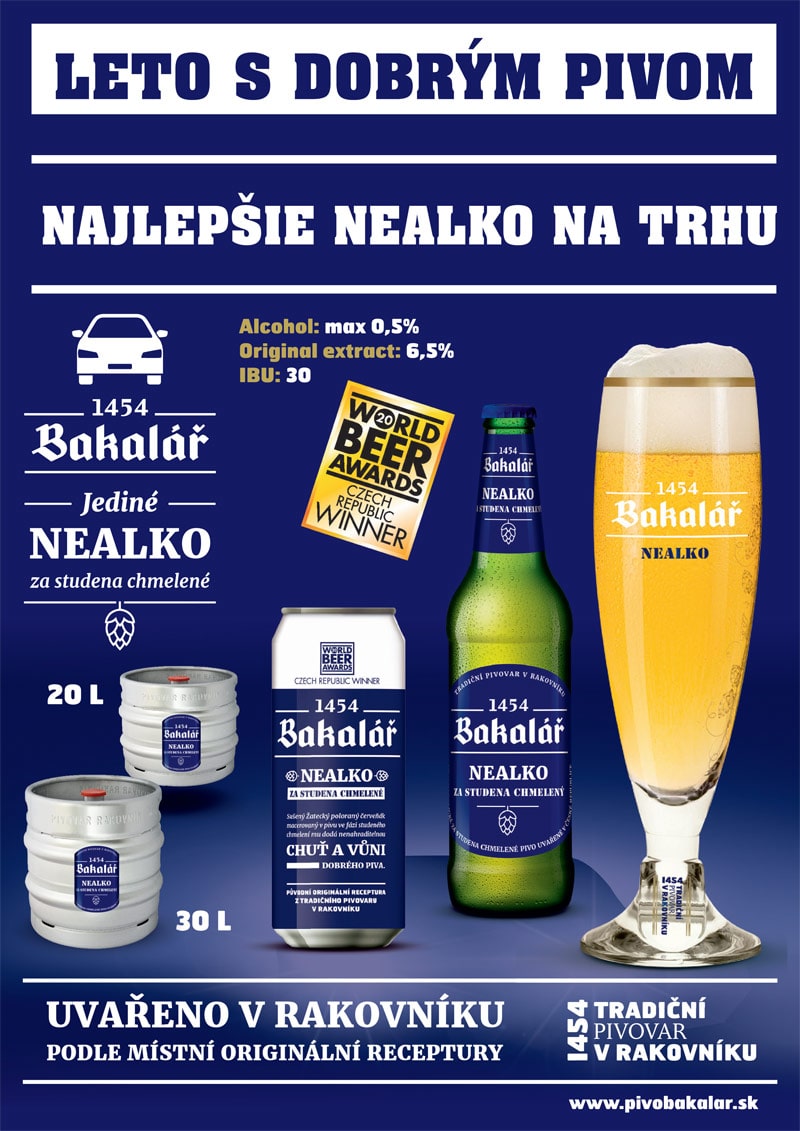 Bakalář - najlepšie nealko pivo na trhu